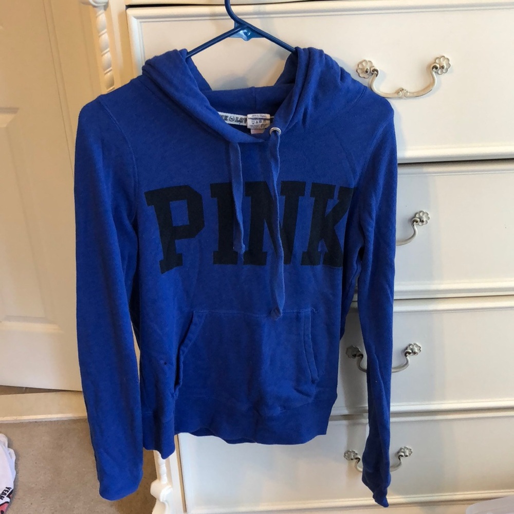 Blue pull over sweatshirt